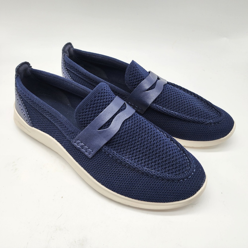 Cole Haan ZeroGrand Meritt Stitchlite Penny Loafers Womens 10B Navy Blue Flats
